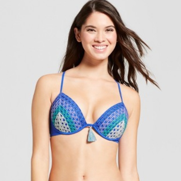 Shade & Shore Women's Shore Crochet Bikini Top - Picture 1 of 6